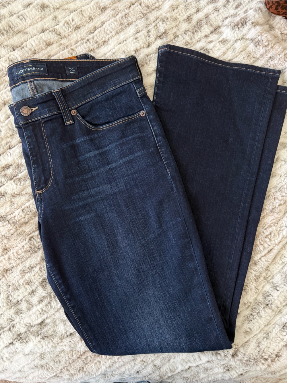 Lucky Brand Dark Indigo Straight Leg Jeans